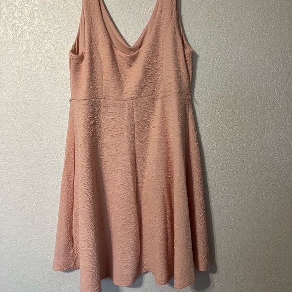 Light Pink A Line Skater Dress - Picture 3 of 4
